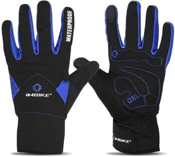 INBIKE Men's Touch Screen Winter Cold Weather Thermal Windproof Gel Bike Gloves